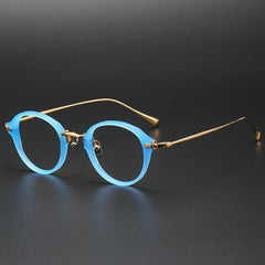 Drew Round Titanium Glasses Frame