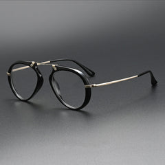Laver Retro Aviator Acetate Glasses Frame