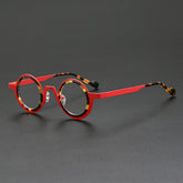 Jago Titanium Acetate Round Glasses Frame