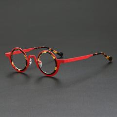 Jago Titanium Acetate Round Glasses Frame