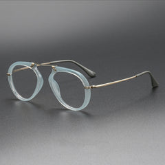 Laver Retro Aviator Acetate Glasses Frame