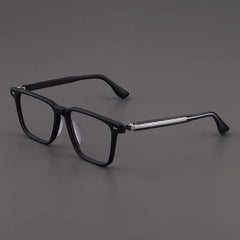 Amos Acetate Retro Square Optical Glasses Frame
