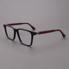 Amos Acetate Retro Square Optical Glasses Frame