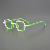 Omar Titanium Acetate Glasses Frame