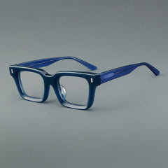 William Retro Rectangle Acetate Glasses Frame