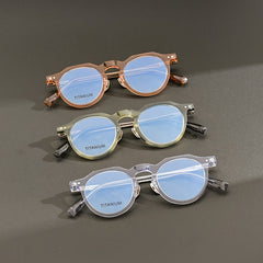 Monk Acetate Titanium Glasses Frame