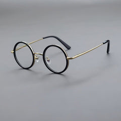 Boney Round Titanium Eyeglasses Frame