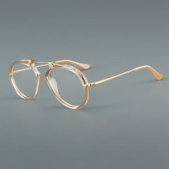 Laver Retro Aviator Acetate Glasses Frame