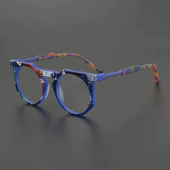 Paelor Retro Round Acetate Glasses Frame