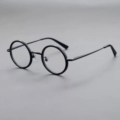 Boney Round Titanium Eyeglasses Frame