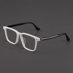 Amos Acetate Retro Square Optical Glasses Frame