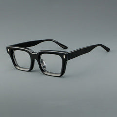 William Retro Rectangle Acetate Glasses Frame