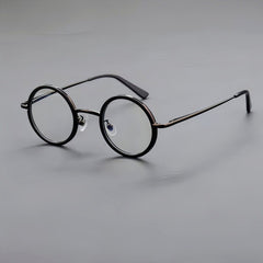 Boney Round Titanium Eyeglasses Frame