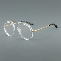 Laver Retro Aviator Acetate Glasses Frame