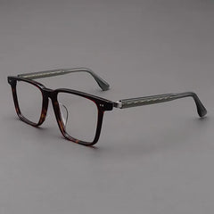 Amos Acetate Retro Square Optical Glasses Frame