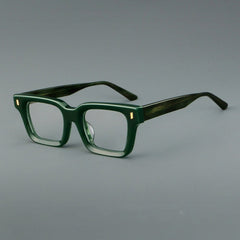William Retro Rectangle Acetate Glasses Frame