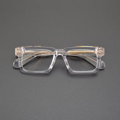 Ricardo Retro Rectangle Acetate Glasses Frame
