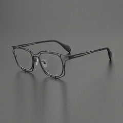 Lamb Colorful Geometric Titanium Glasses Frame