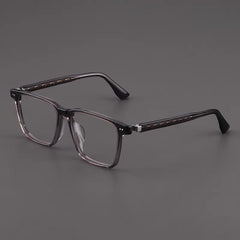 Amos Acetate Retro Square Optical Glasses Frame