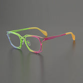 Lamb Colorful Geometric Titanium Glasses Frame