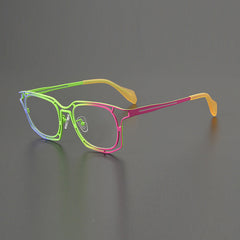 Lamb Colorful Geometric Titanium Glasses Frame