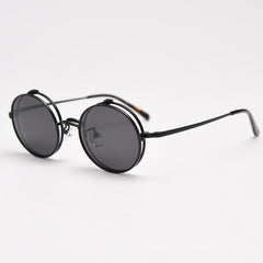 Aston Alloy Retro Round Glasses Frame