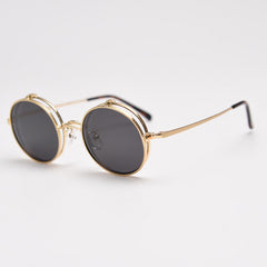 Aston Alloy Retro Round Glasses Frame