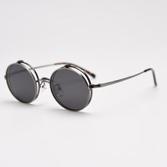 Aston Alloy Retro Round Glasses Frame