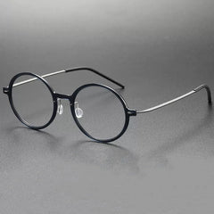 Matherne Ultra light Titanium Round Glasses Frame