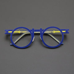 Dell Titanium Round Glasses Frame