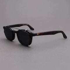 Crowe Vintage Acetate Glasses Frame With sunglasses Clips