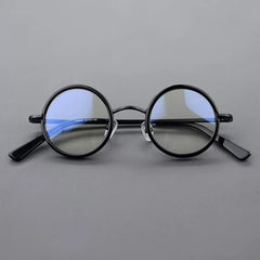 Boney Round Titanium Eyeglasses Frame