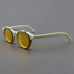 Ted Acetate Glasses Frame With sunglasses Clips