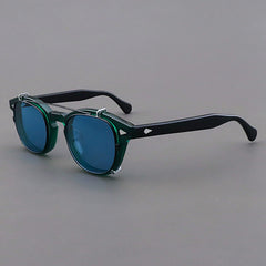 Ted Acetate Glasses Frame With sunglasses Clips