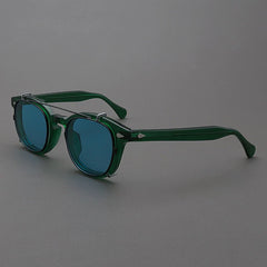 Ted Acetate Glasses Frame With sunglasses Clips