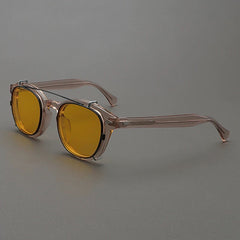 Ted Acetate Glasses Frame With sunglasses Clips
