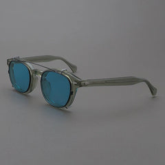 Ted Acetate Glasses Frame With sunglasses Clips