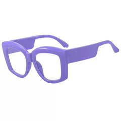 Jocelyn Oversized Unique Splicing Glasses Frame