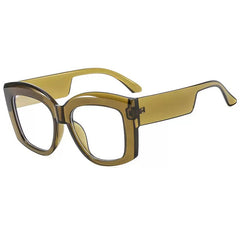 Jocelyn Oversized Unique Splicing Glasses Frame