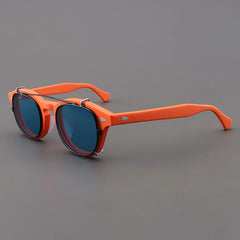 Ted Acetate Glasses Frame With sunglasses Clips