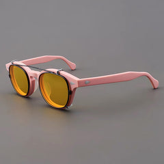 Ted Acetate Glasses Frame With sunglasses Clips