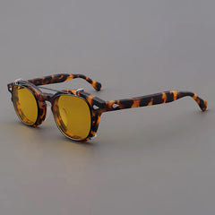 Ted Acetate Glasses Frame With sunglasses Clips