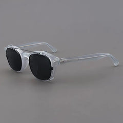 Ted Acetate Glasses Frame With sunglasses Clips