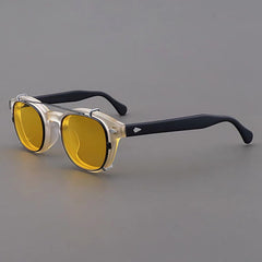Ted Acetate Glasses Frame With sunglasses Clips