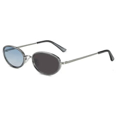 Mbappe Oval Retro Alloy Sunglasses