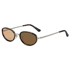 Mbappe Oval Retro Alloy Sunglasses