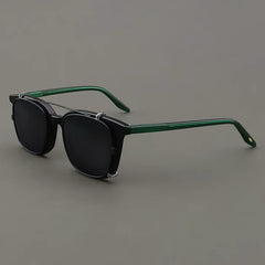 Myrna Acetate Glasses Frame With Polarized Sunglasses Clips