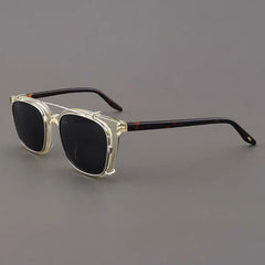 Myrna Acetate Glasses Frame With Polarized Sunglasses Clips