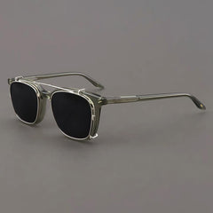 Myrna Acetate Glasses Frame With Polarized Sunglasses Clips