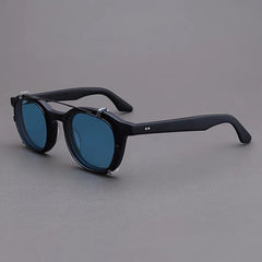 Crowe Vintage Acetate Glasses Frame With sunglasses Clips